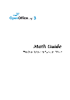 Software OpenOffice.org OpenOffice - 3.3 Guia Math